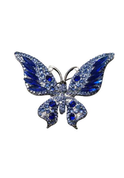 Large Butterfly with Colourful Crystal Wings | Brooch VI